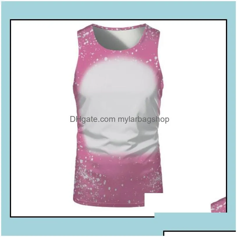 party favor event supplies festive home garden ups new sublimation bleached sleeveless shirts heat transfer dhq6i