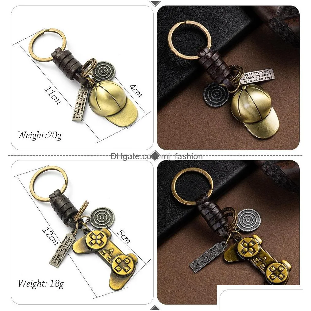 fashion car keychains lovers couple keychain bags music guitar elephant skateboard hat bicycle for key ring tags gifts