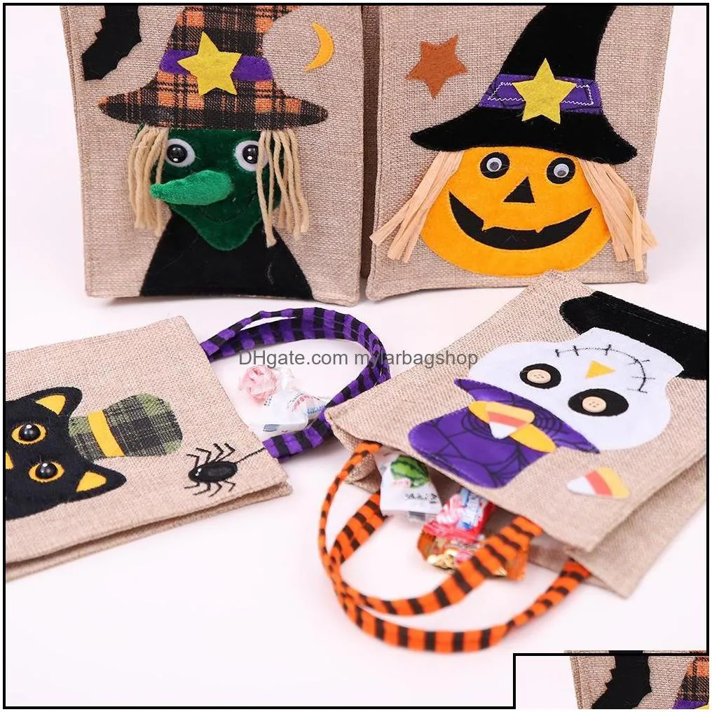 party favor event supplies festive home garden halloween nonwoven tote bag candy ghost fes dhan1