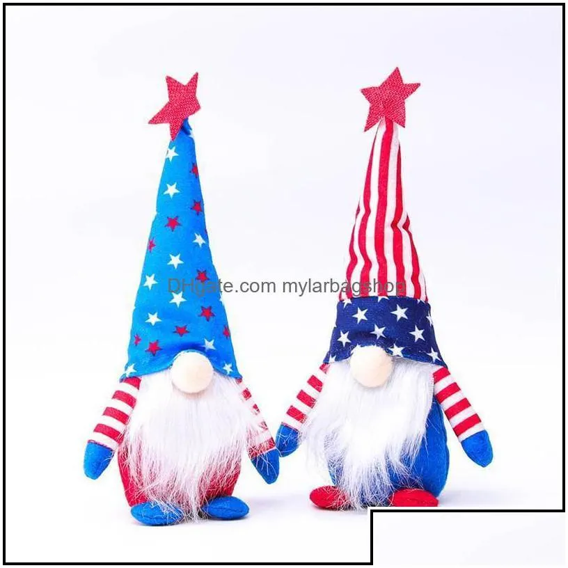 party favor 4th of jy dwarf doll american independence day patriotic gnome stars and stripes handmade scandinavian kids gifts home de