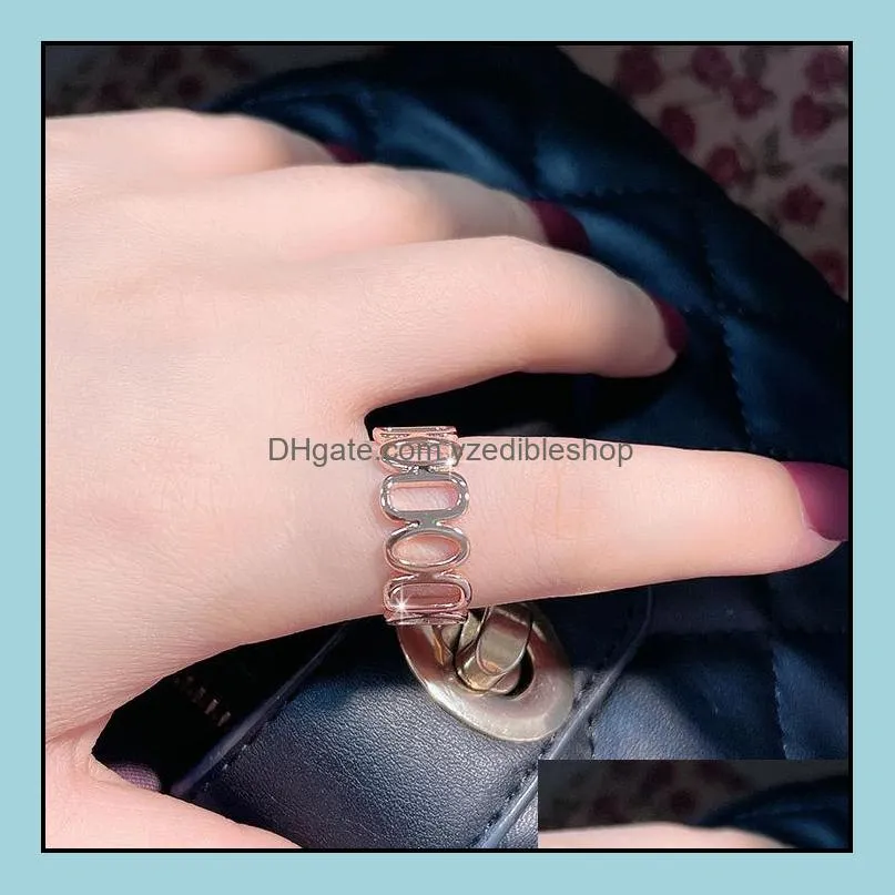 hollow chain rings band finger women open adjustable rose gold knuckle rings street style personalized fashion jewelry