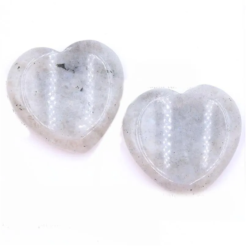 40mm loose heart healing stone love pocket palm spoctrolite worry stone for anxiety reiki balancing rocks gemstone farmhouse kitchen
