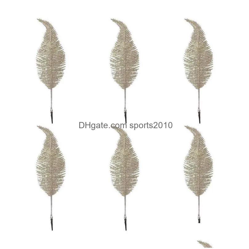 christmas decorations tree pack of 6 glitter clips leaves ornament for wedding partchristmas