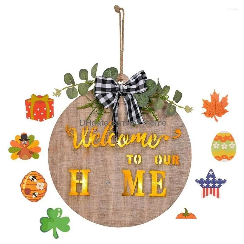 christmas decorations diy diamond painting wooden hanging signs rhinestone house number flower art doorplate for door decoration