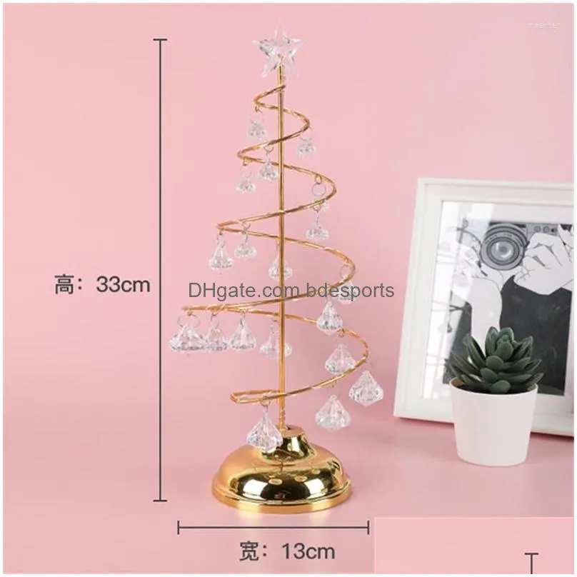 christmas decorations crystal xmas tree led night light garland decoration for home year lamp holiday decorative lights