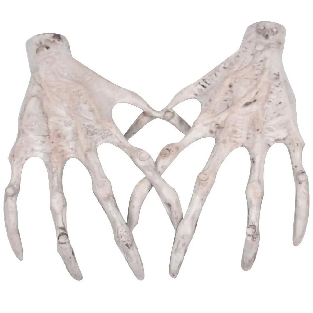 party decoration 2 skeleton hands molds halloween for sugar craft cake handmade ice cream cupcake topper chocolate pastry cookie deco