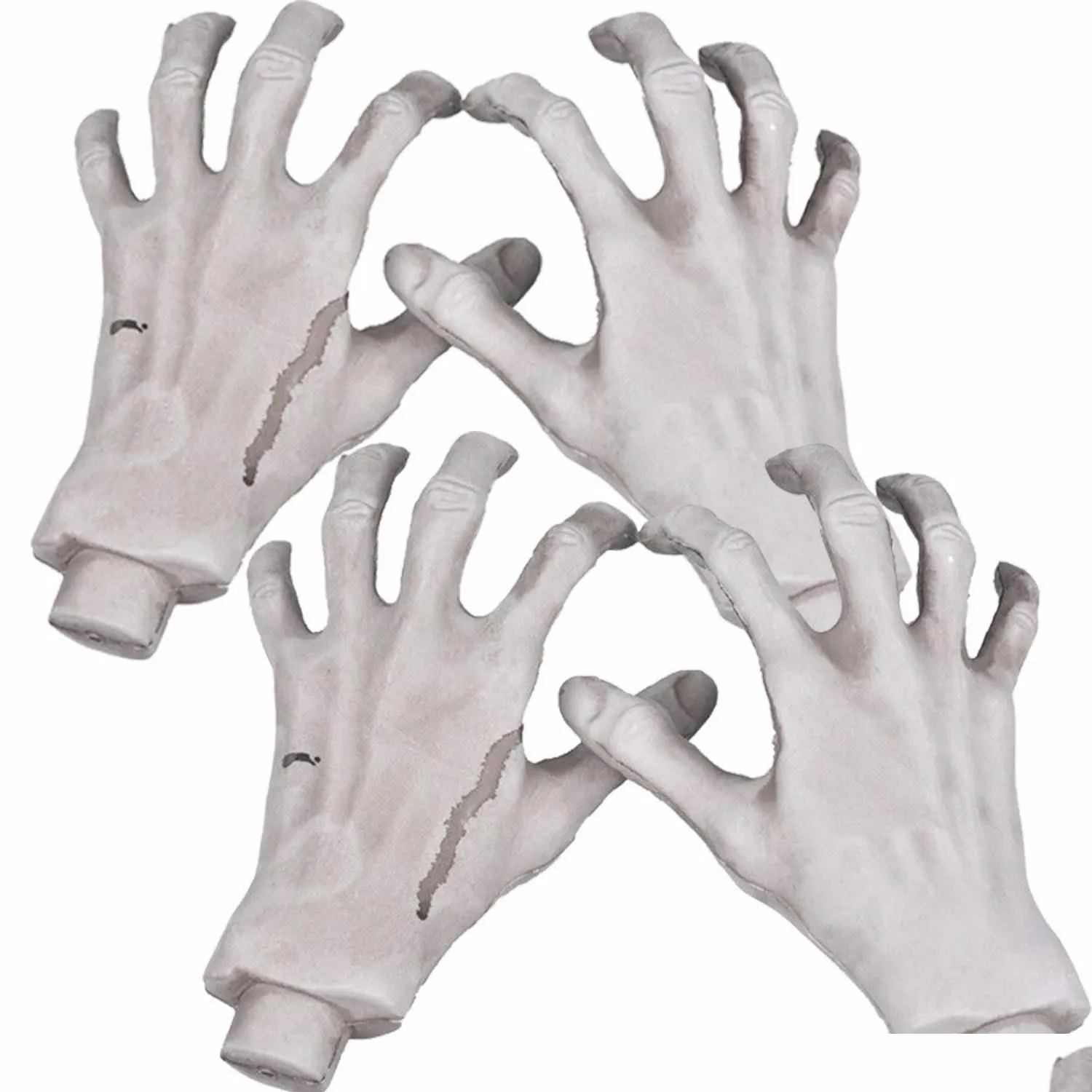 party decoration halloween skeleton hands realistic life size severed fake plastic for props ampwc