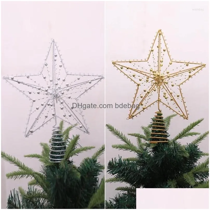 christmas decorations tree toppers hollowed party accessories 2 colors
