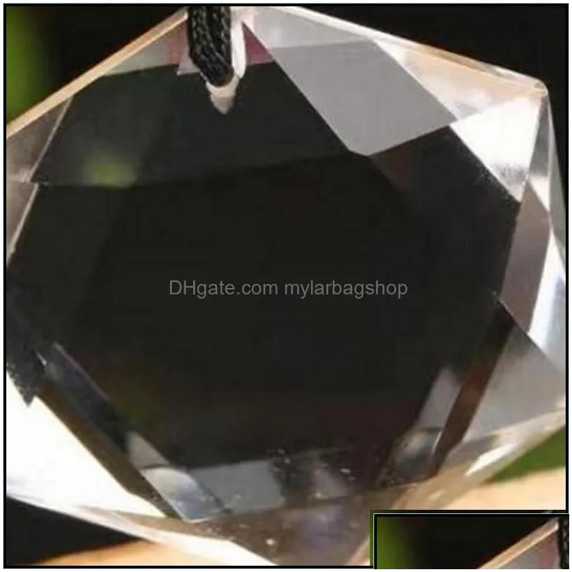 arts and crafts arts and crafts natural transparent quartz crystal hexagon pendant spirit pendum energy stone pendants female crystal