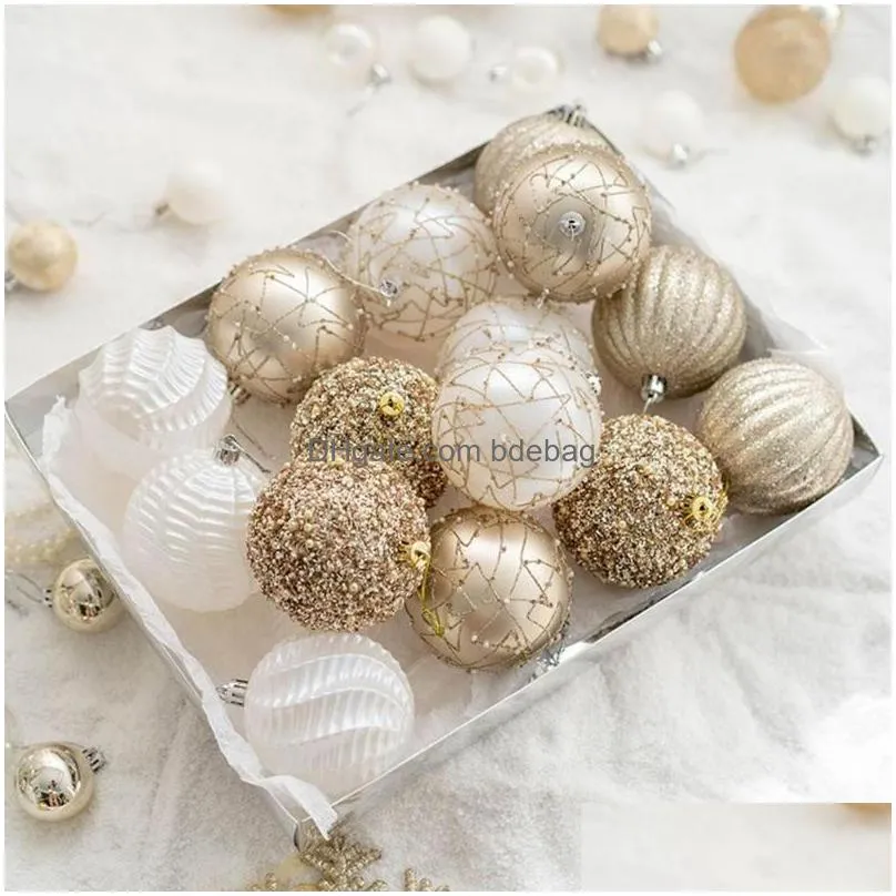 party decoration hanging christmas balls xmas 124pcs baubles decor year 2023 tree