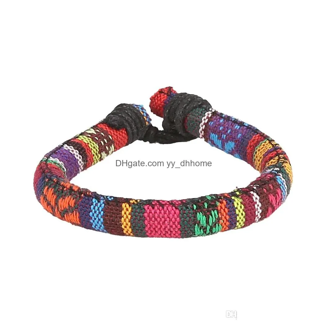 ethnic style bracelet 4 style mens and womens rope national tribal retro adjustable bracelet