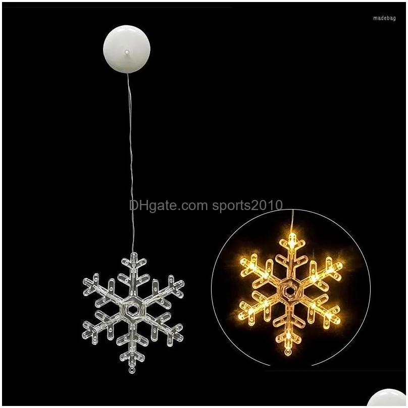 christmas decorations lights led snowflakes santa claus suckers curtain fairy light garland wedding party decoration holiday lighting