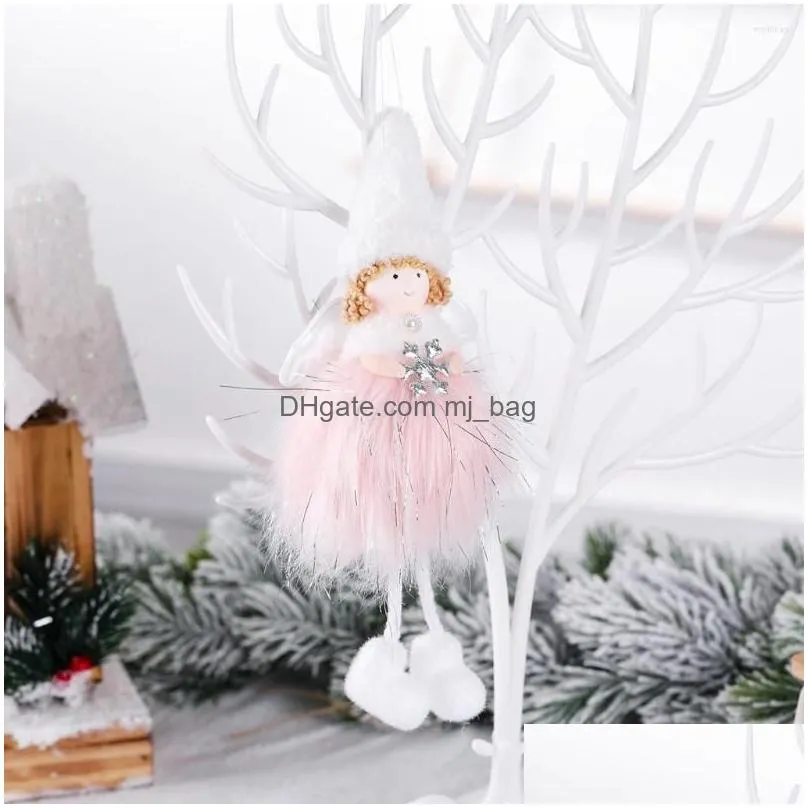 christmas decorations angel plush doll pendant tree ornament decoration for home xmas gifts noel navidad 2022