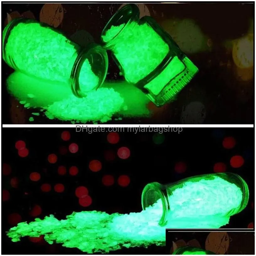 party decoration 10g diy fluorescent super luminous particle glow pigment bright gravel noctilucent sand glowing dark li mylarbagshop