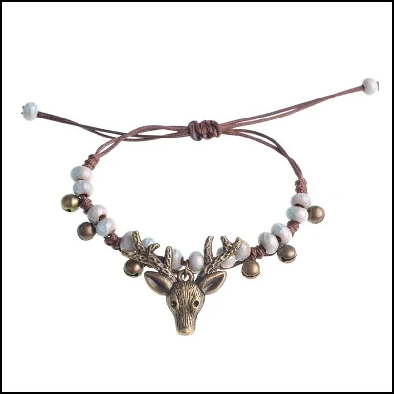 crack glaze forest retro small elk bracelet female fashion popular new product
