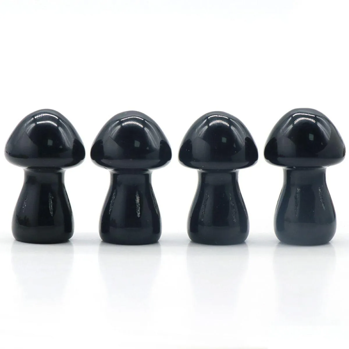 35mm natural hand carving mushroom gemstones and obsidain stones for mushrooms home decorations