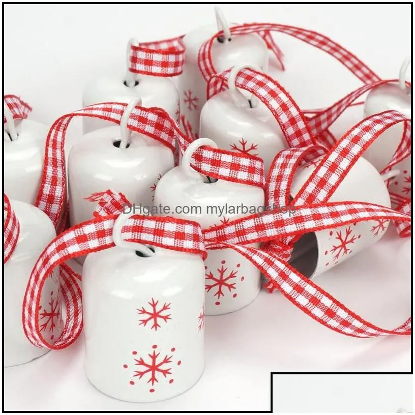 christmas decorations christmas decorations decoration 12pcs red cylindrical jingle bell 25mm snowflake small tree hangi mylarbagshop