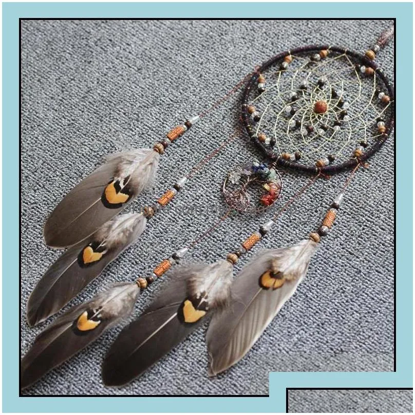 arts and crafts handmades dreamcatcher wind chimes handmade nordic dream catcher net with feathers hanging c mylarbagshop dhe9w
