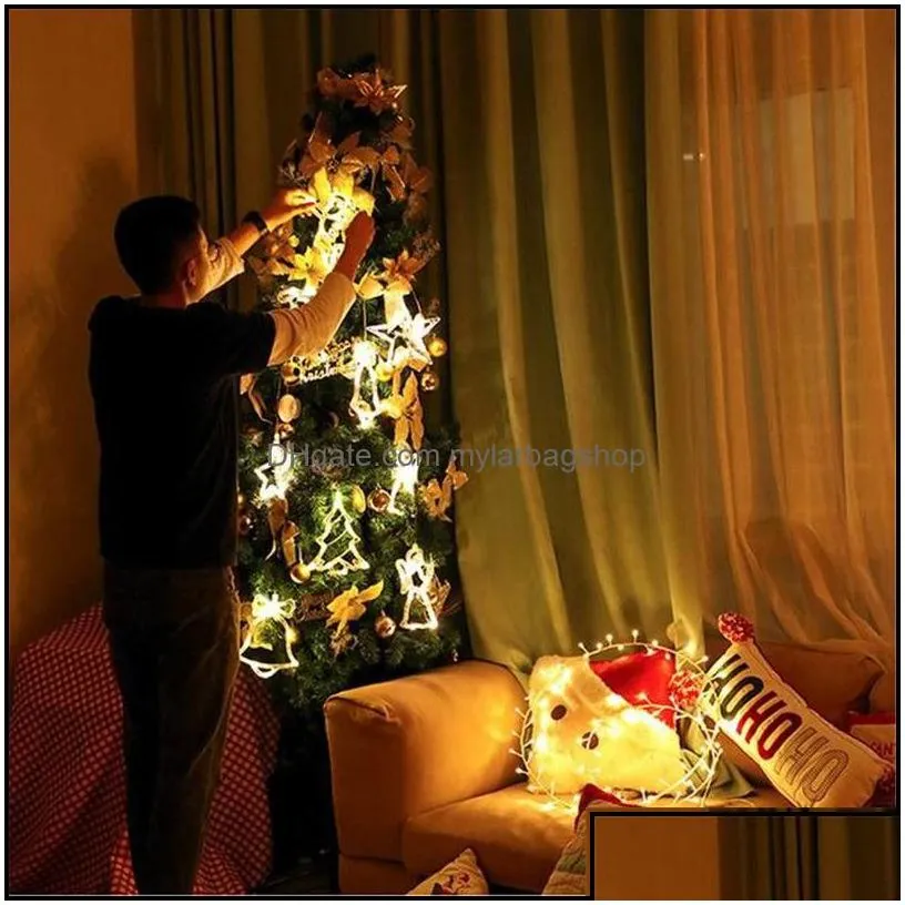 christmas decorations christmas decorations decorative lights star angel snowman fairy string curtain window decor with mylarbagshop