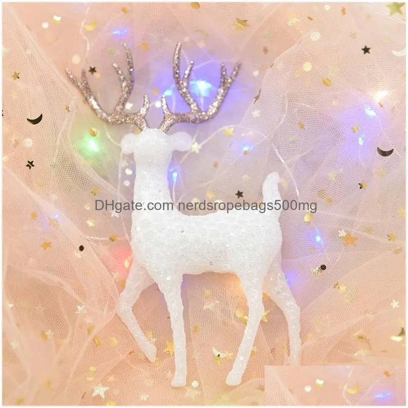 christmas decorations elk crystal deer cake decorating dessert table decor merry decoration for home 2022 kids navidad noel