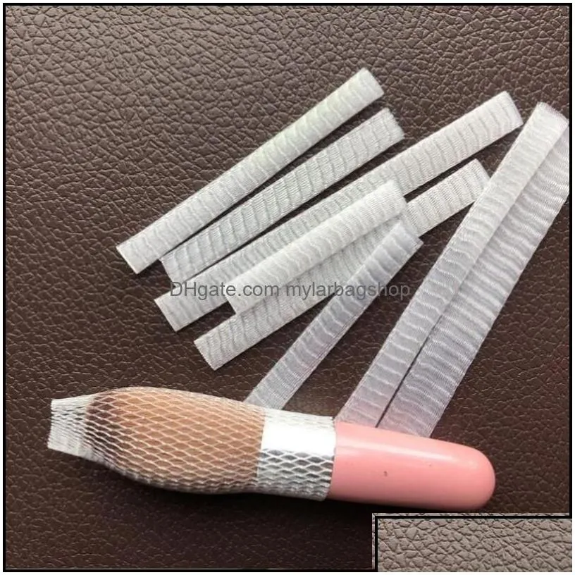 gift wrap gift wrap 500pcs/1000pcs rose bud protection net er cosmetic brush mesh bag extended flowering plastic packagi mylarbagshop