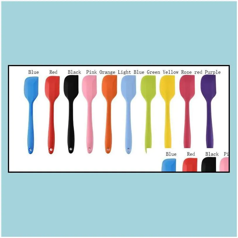cake tools sile spata rubber cake tools heat resistant baking spoon spatas 122179 drop delivery home garden kitchen dining bar bakewa