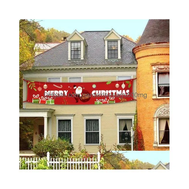 christmas decorations merry banner for home outdoor store flag pulling 2022 year navidad natal bannerchristmas