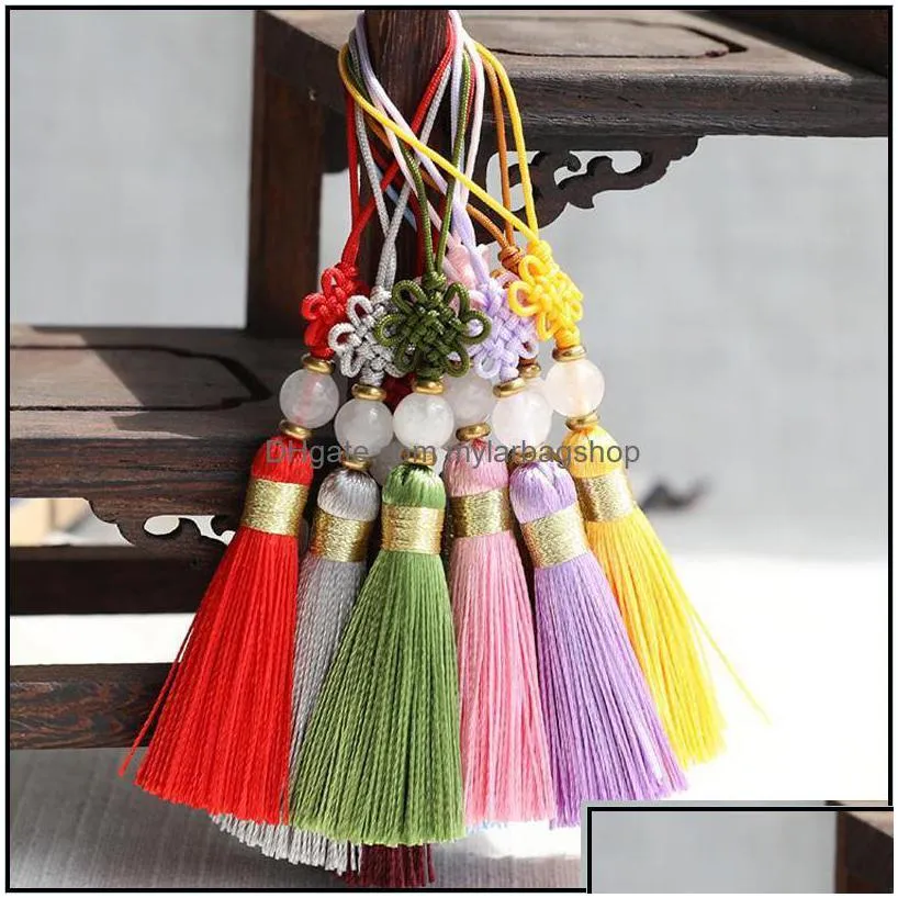 party favor event supplies festive home garden chinese knot tassel pendant for car hanging bag ornaments diy handmade jewelry birthday