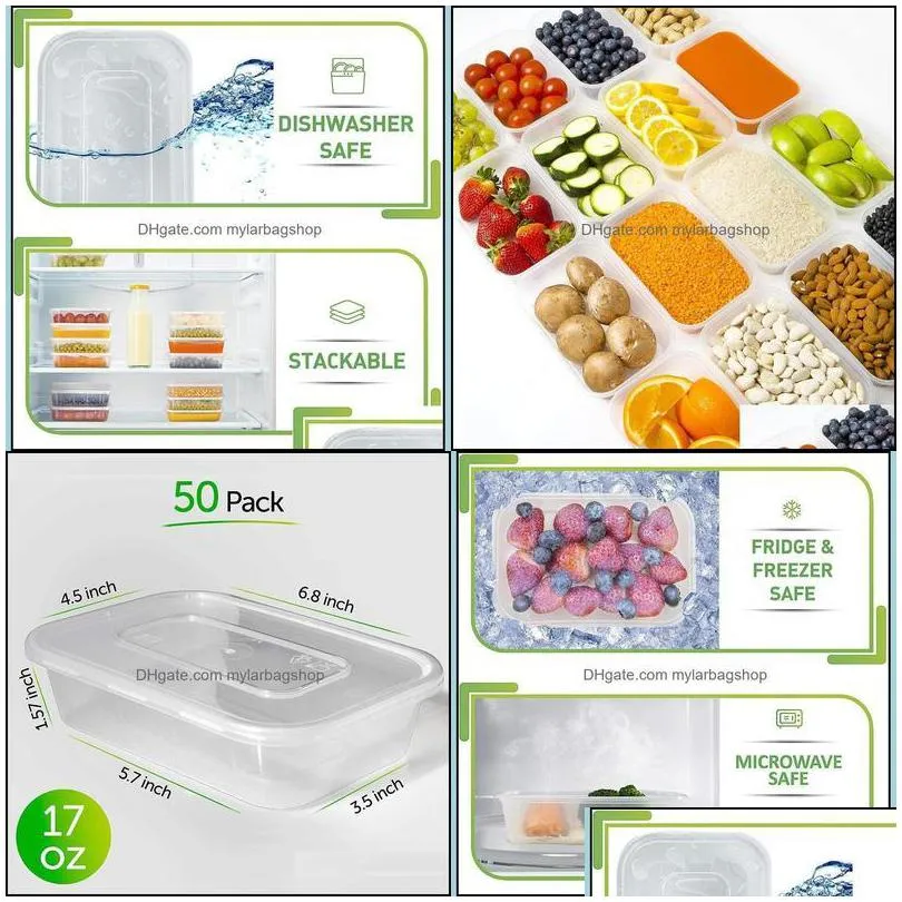 disposable take out containers kitchen supplies kitchen dining bar home garden 20pack plastic container bento box meal prep kicthen
