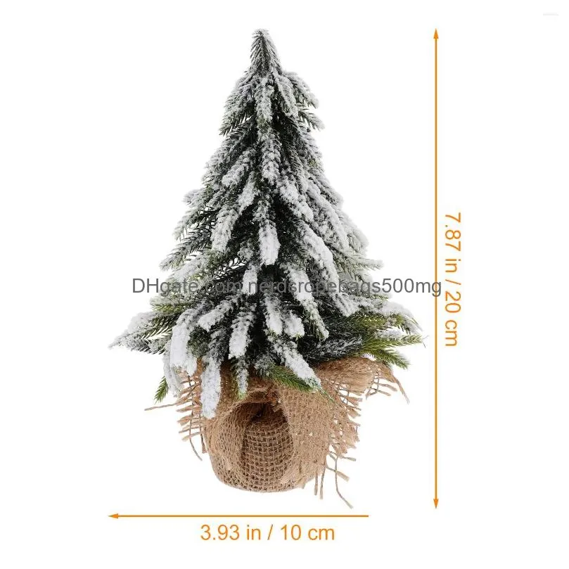 christmas decorations 1 pc party po prop desktop snow scene xmas decor tree for