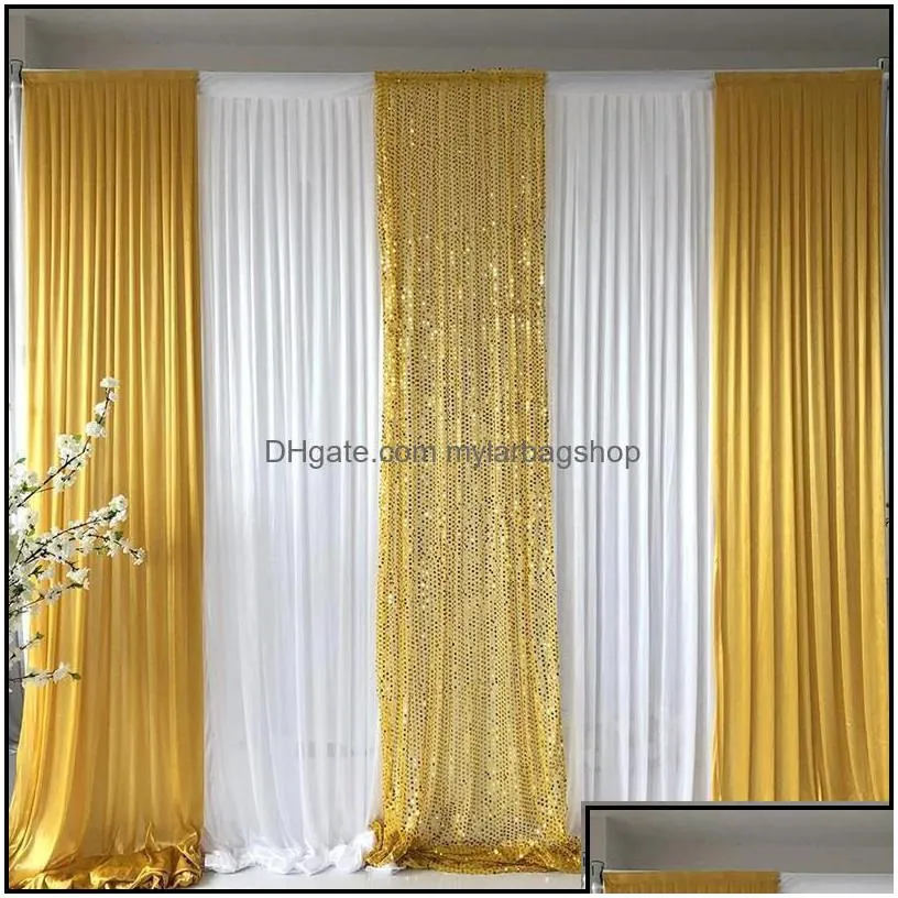 party decoration event supplies festive home garden fedex 10ft 20ft white wedding curtain dhz3h