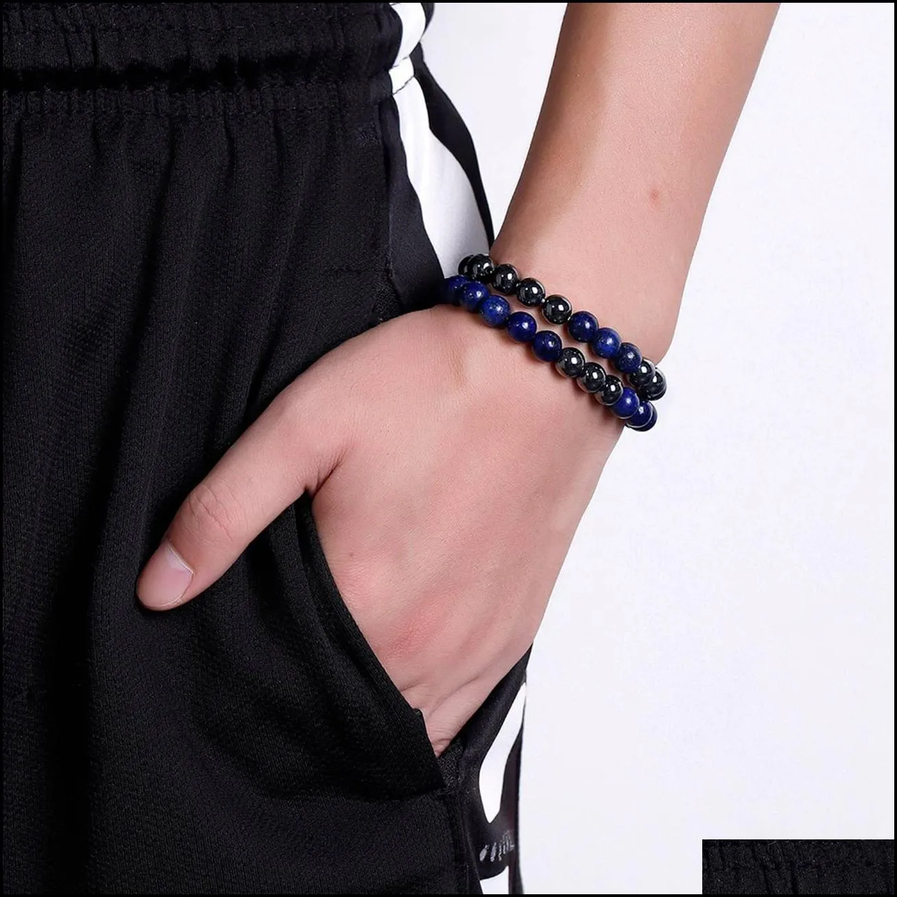 qimoshi magnet combination two couple bracelet energy cure designer man bracelet