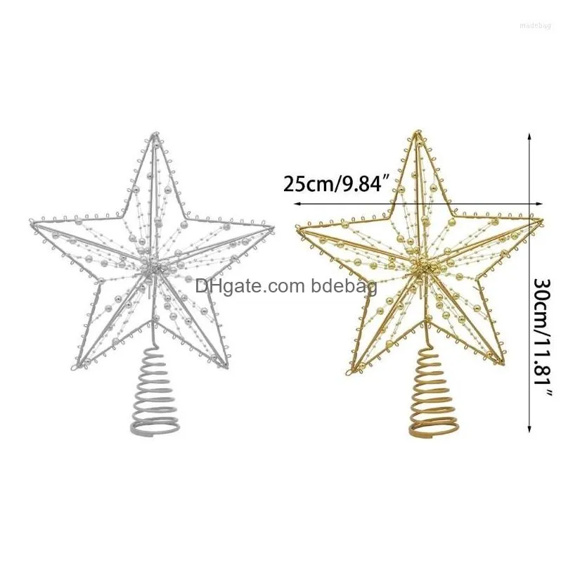 christmas decorations tree toppers hollowed party accessories 2 colors