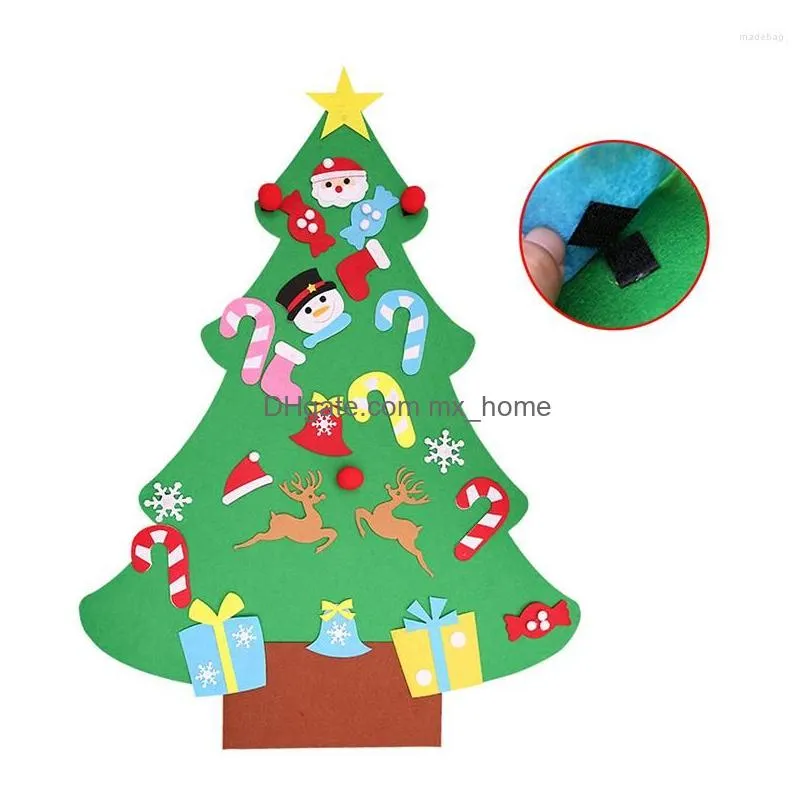 christmas decorations 1set diy tree ornaments door wall hanging children gifts for 2022 year xmas decoration