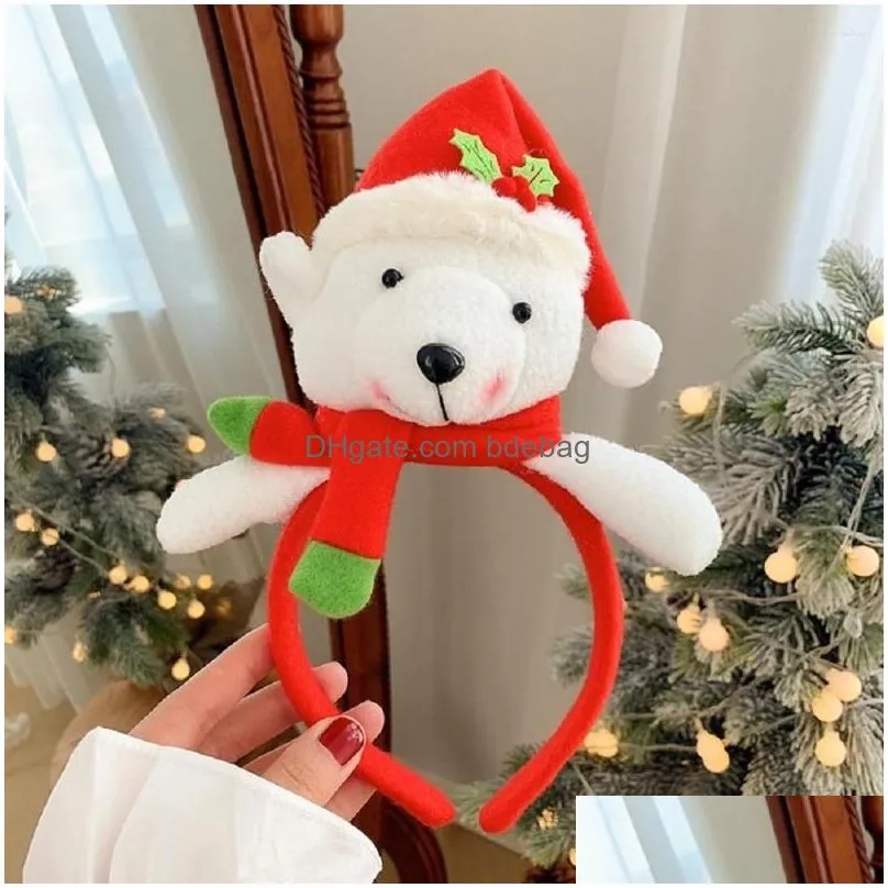 party decoration christmas old man big doll headband adult children dress up head buckle small gifts set ornaments