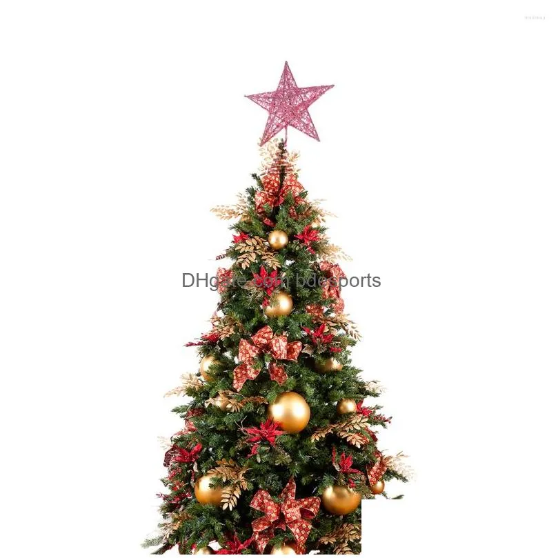 christmas decorations tree topper star xmas toppersdecoration bow decor ornament treetop lightlights gift party hat hugger cross