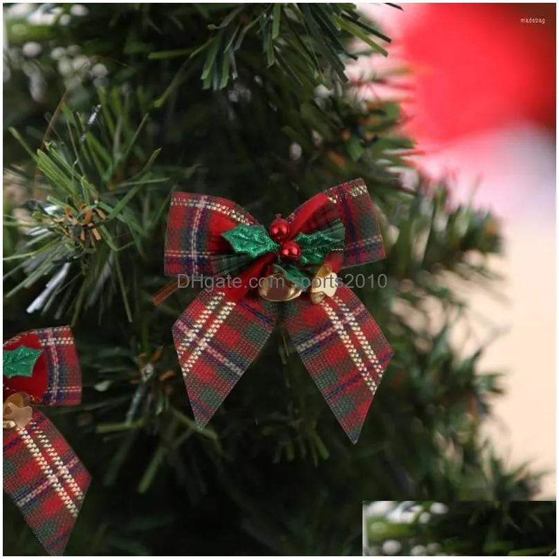christmas decorations 10/20pcs ornaments tree bow bells creative gift box decoration home navidad year 2022 gifts