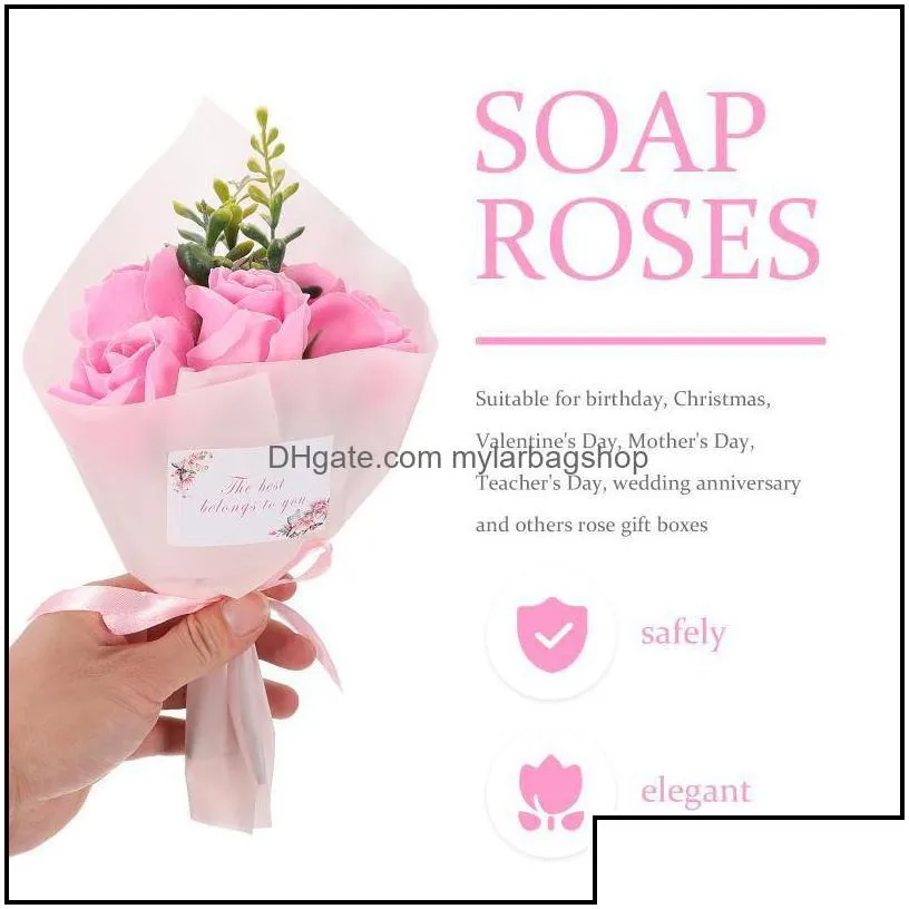 party favor event supplies festive home garden 1pc artificial soap flowers practical rose surprise gifts drop delivery 2021 8kq51