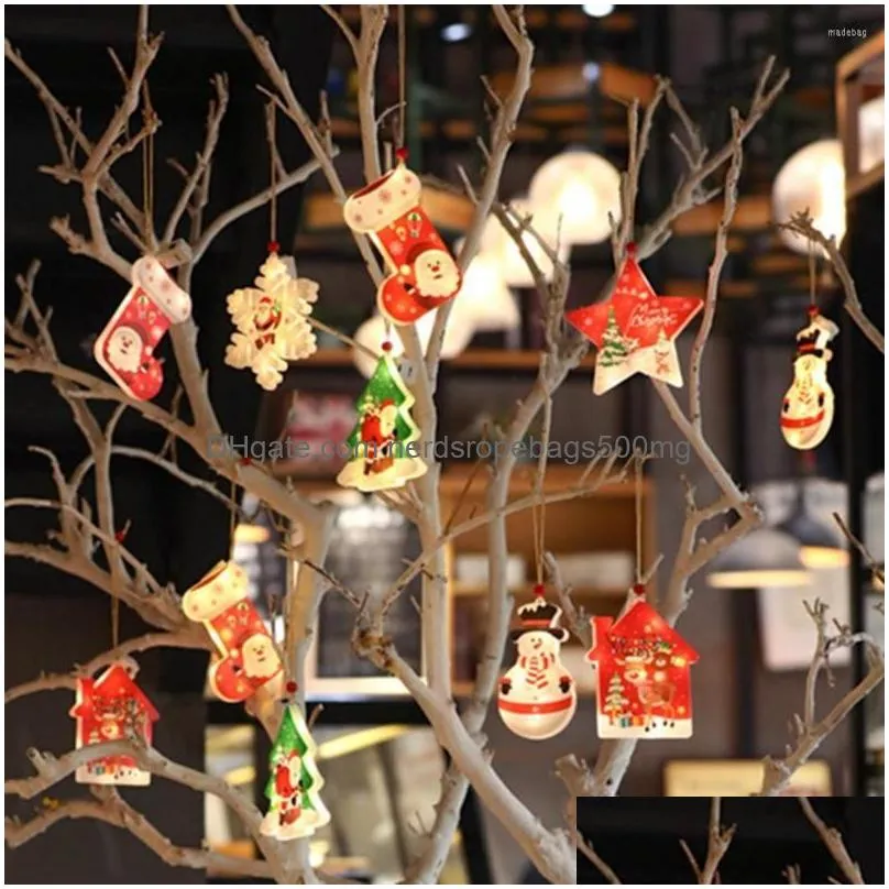 christmas decorations light ornament exquisite flashing function ps tree hanging decoration for indoor decor