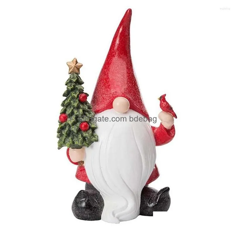 christmas decorations santa claus mini figurine doll house home decor miniature resin ornament kids toys crafts navidad natal noel