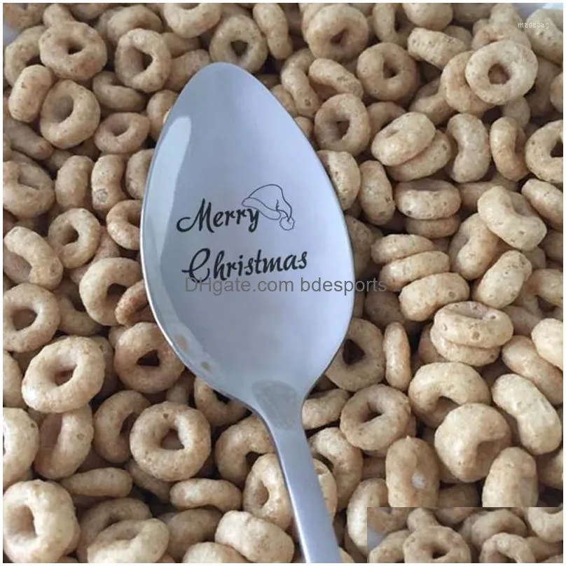 christmas decorations latest for home table spoons xmas party tableware ornaments year 2022 navidad natal gifts