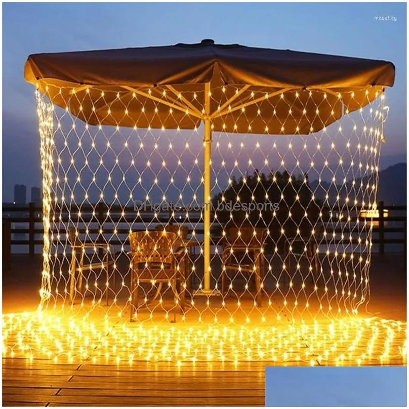 christmas decorations fairy lights led net outdoor garden decoration garland holiday lighting string navidad year 2022