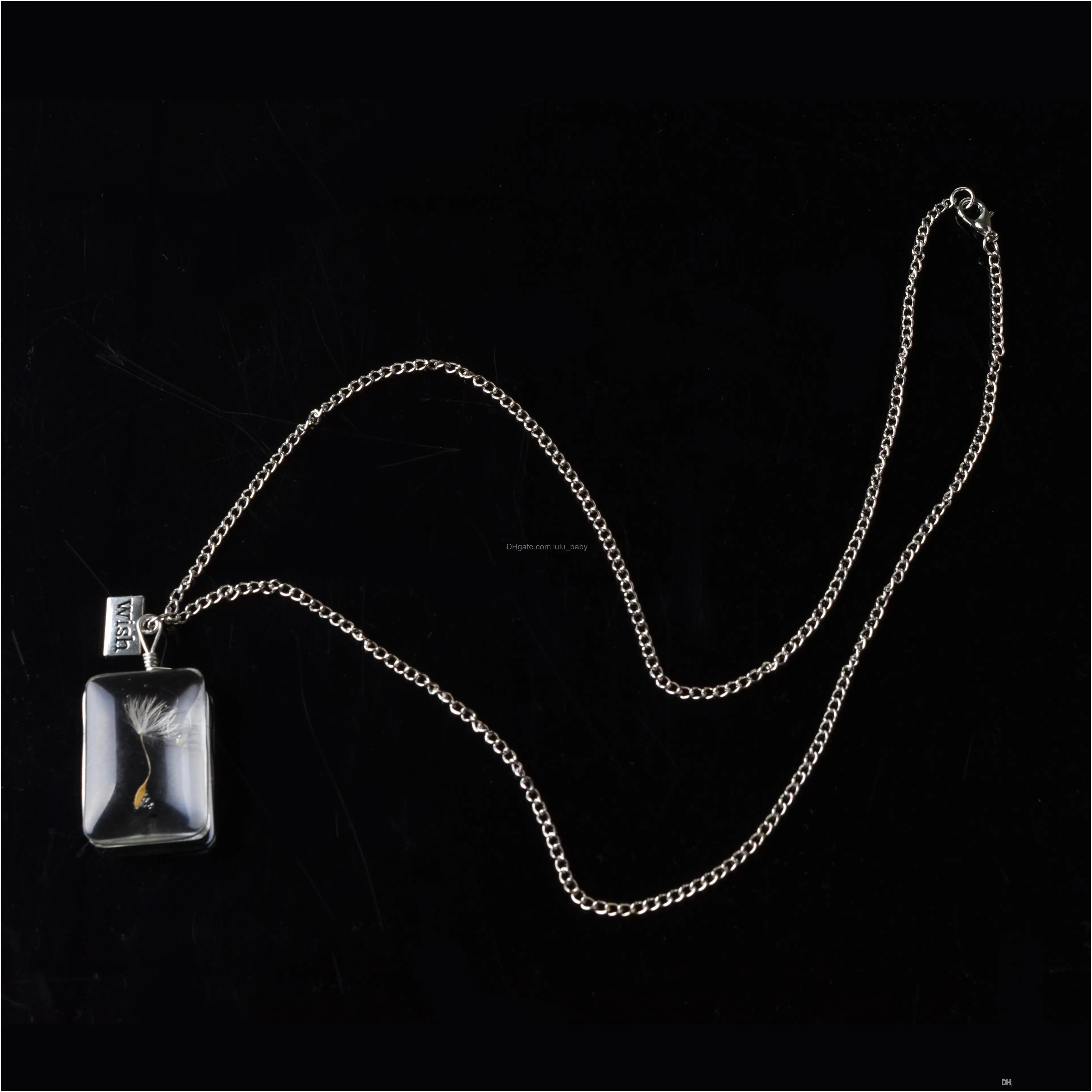 dandelion white crystal pendant teardrop female fashion luxury designer jewelry
