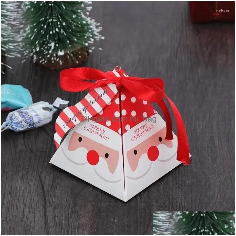 christmas decorations paper candy box santa claus elk sweet treat bags xmas year biscuit gift decor kerst natal