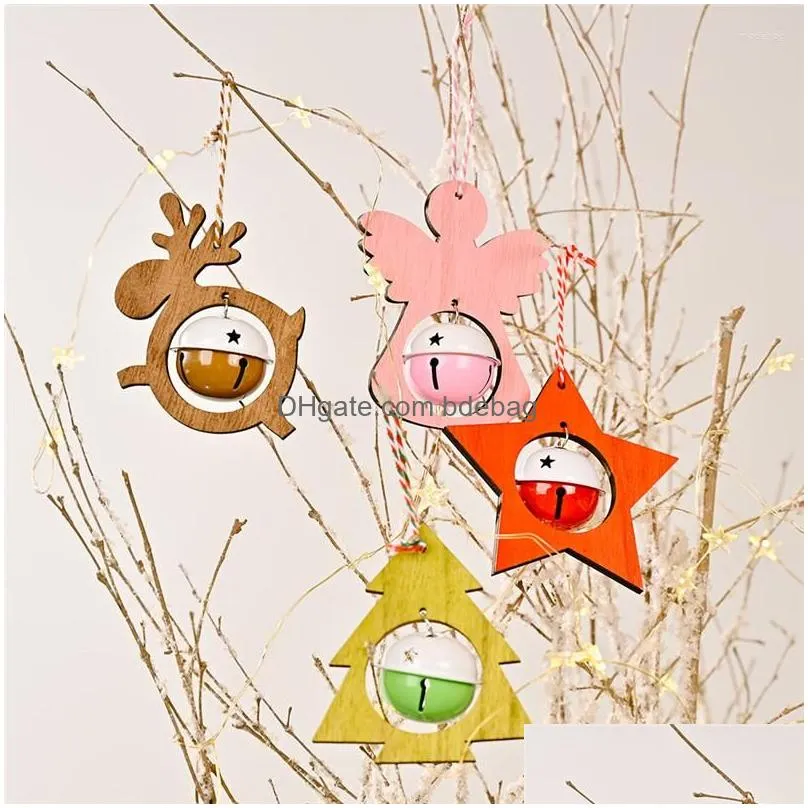 christmas decorations 2022 wooden pendants wood craft for home diy kids gifts xmas tree hanging year decor