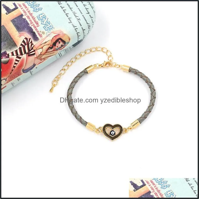 enamel butterfly heart owl infinity charm bracelet thermochromic temperature emotion sensing changing color leather bracelets for women kids fashion