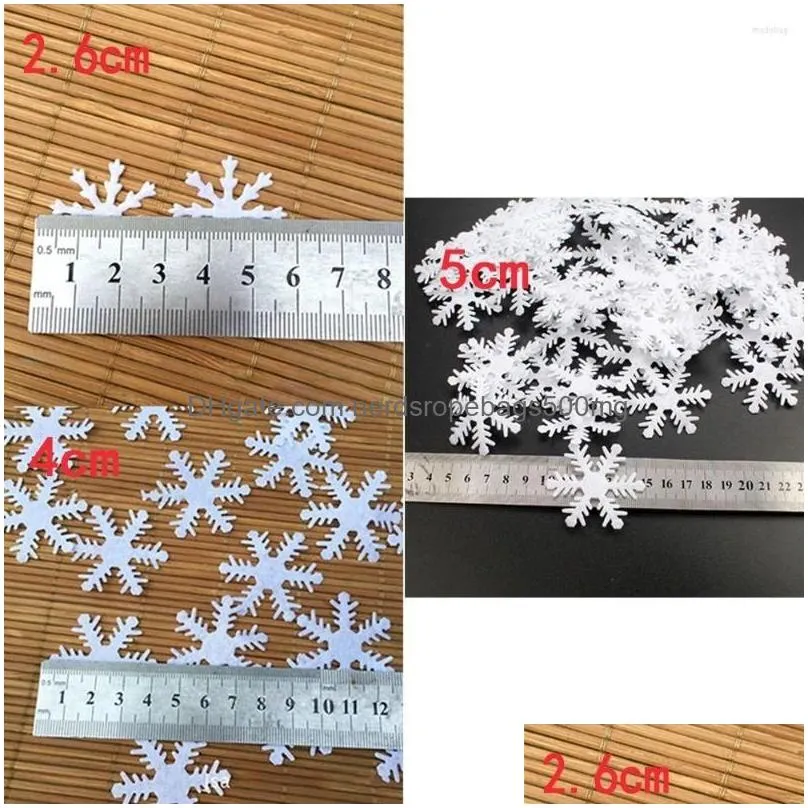 christmas decorations year party wall sticker diy scrapbooking merry decor white snowflake nonwoven stickers appliques