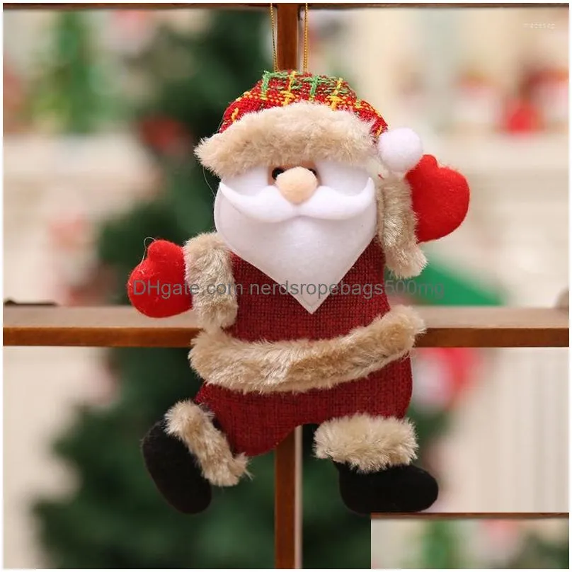 christmas decorations happy year ornaments diy xmas gift santa claus snowman tree pendant doll hang for home