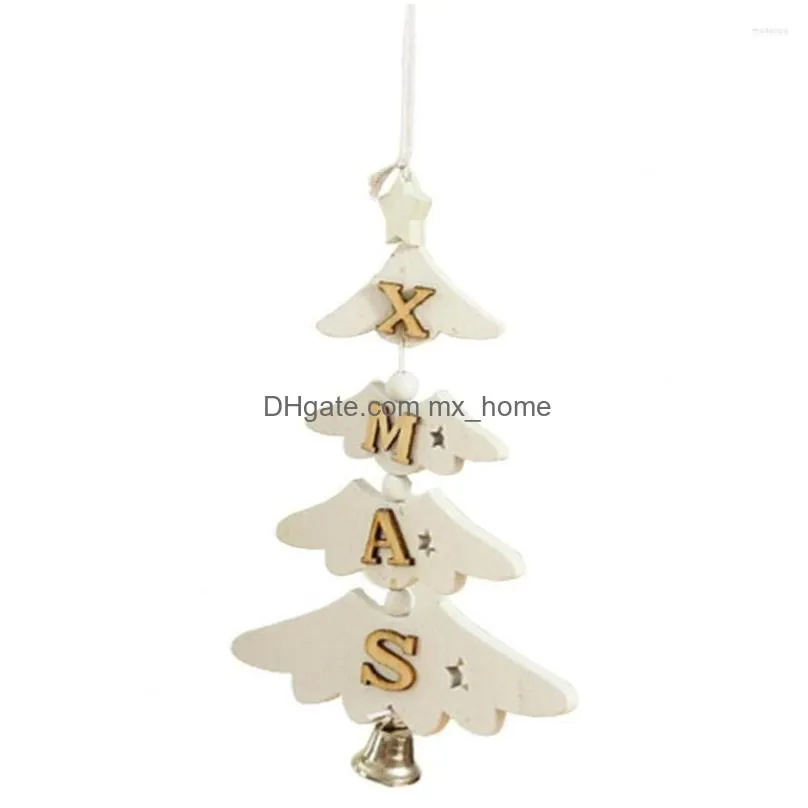 christmas decorations ornament decoration fashion lightweight small wooden tree pendant gadget for party