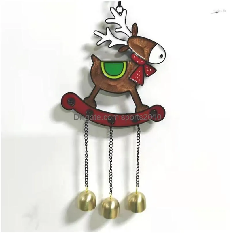 christmas decorations lovely elk bell pendant romantic xmas tree hanging ornament for home living room bedroom decor scie999